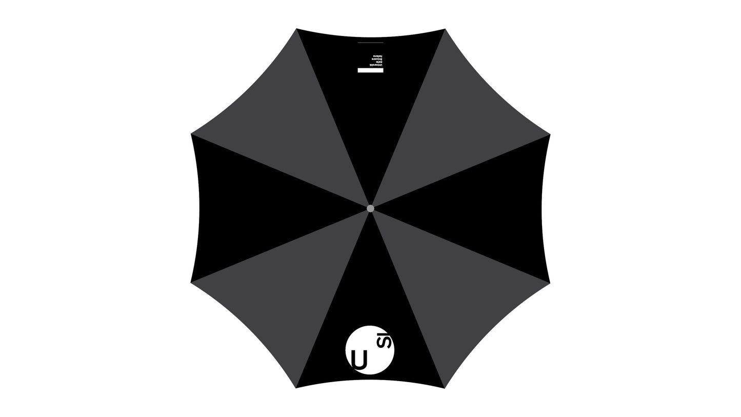 Foldable black umbrella