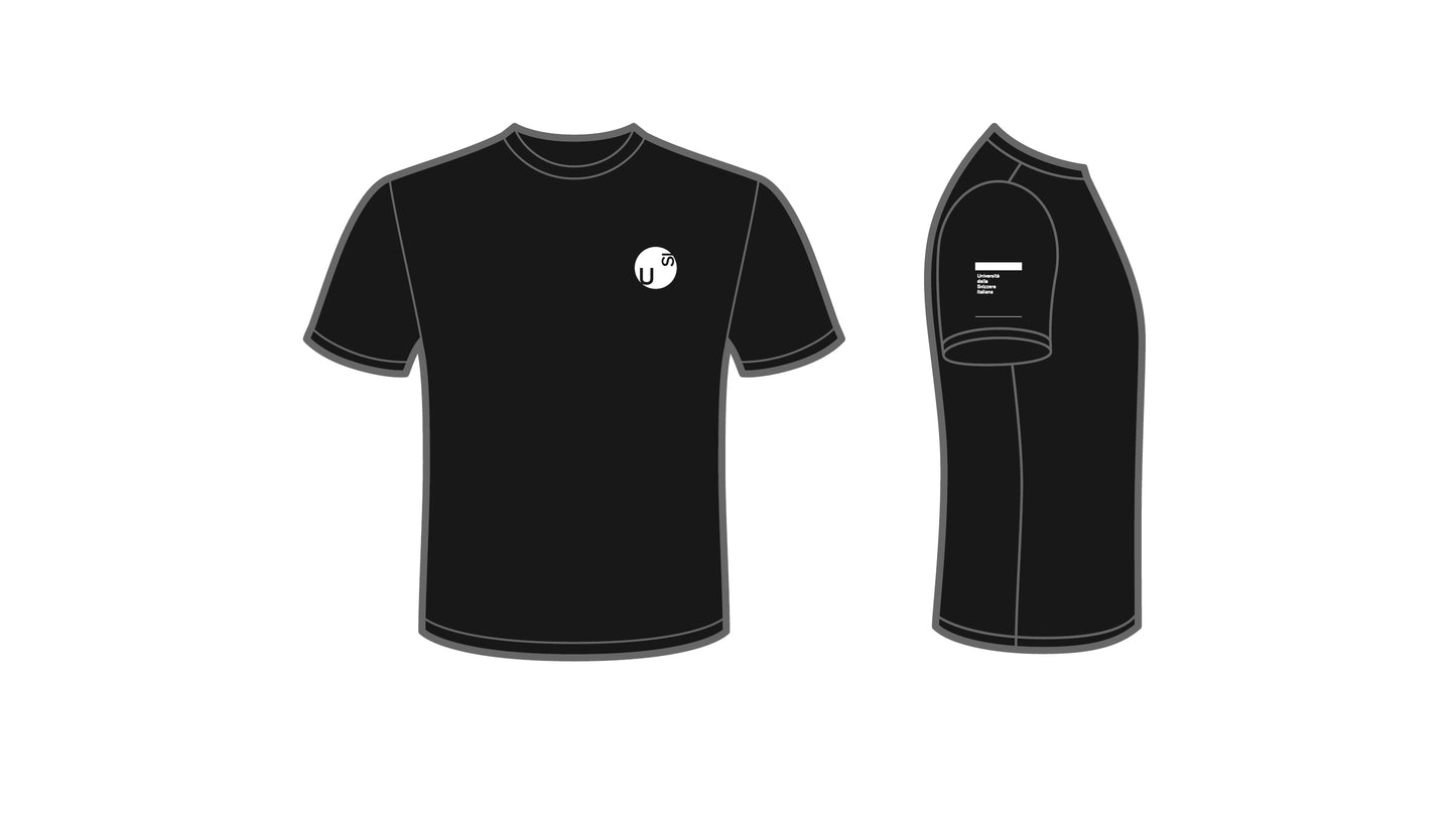 Black unisex T-shirt