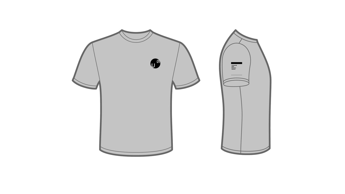 T-shirt unisex grigia